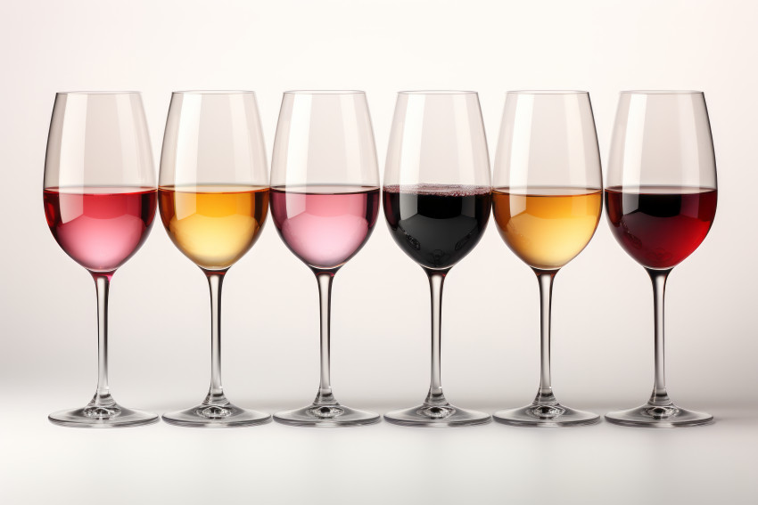 Set of wine glasses