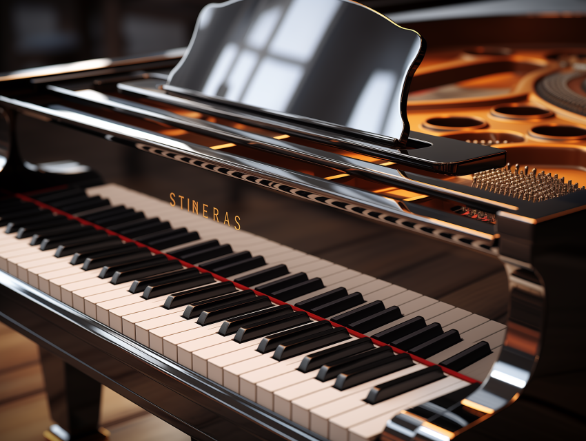 Shiny Black Grand Piano
