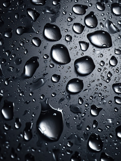 Silver Water Drops