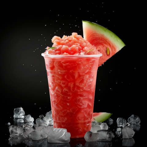 Slush In Clear Cup