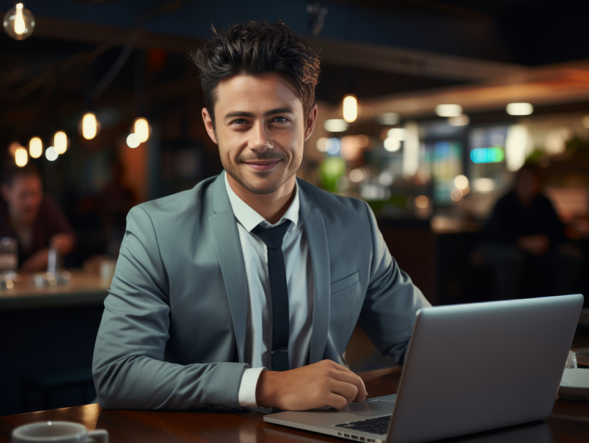 Smiling young IT worker