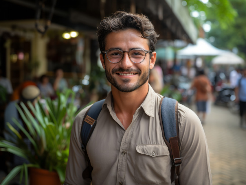 Smiling young IT worker