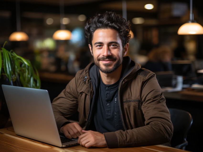 Smiling young IT worker