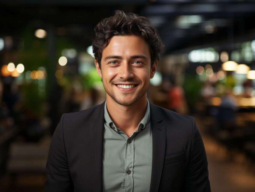 Smiling young IT worker