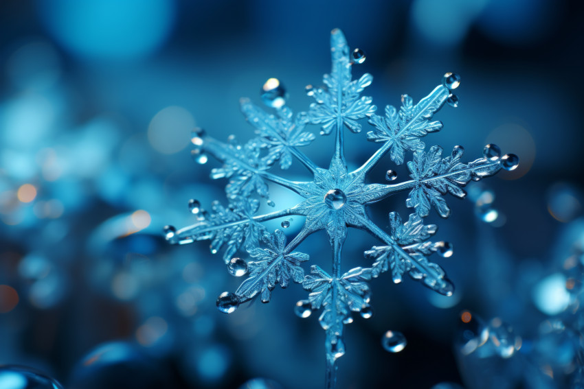 Snowflake up close