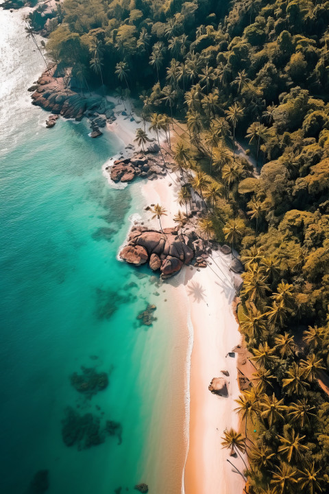 Southeast Asian White Sand Beach