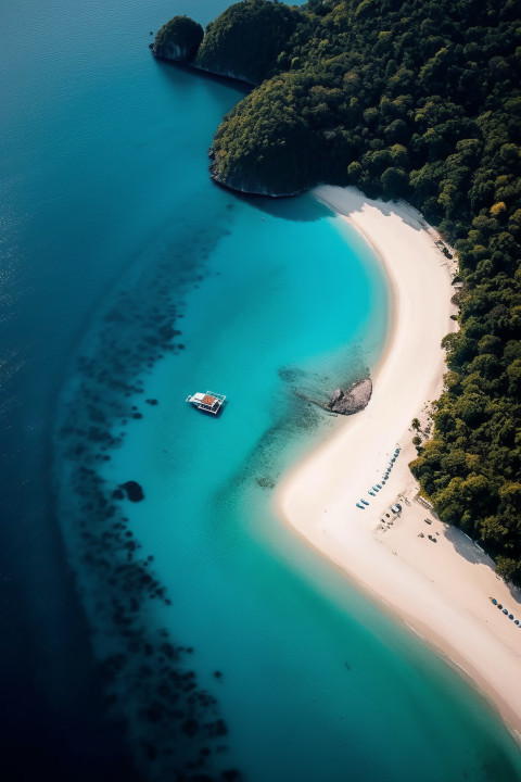 Southeast Asian White Sand Beach