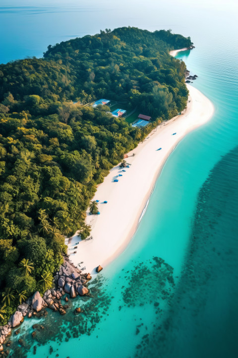Southeast Asian White Sand Beach