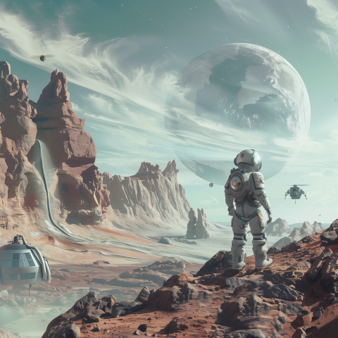 Retro Space Exploration and Colonization