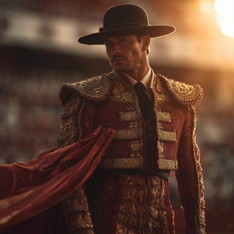 Spanish Matador in Golden Light