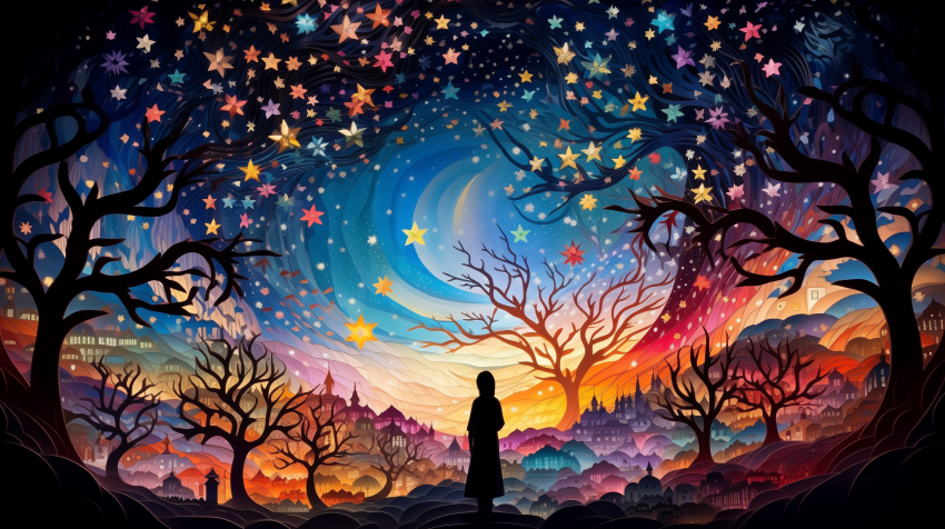 Stargazing in a Magical Village