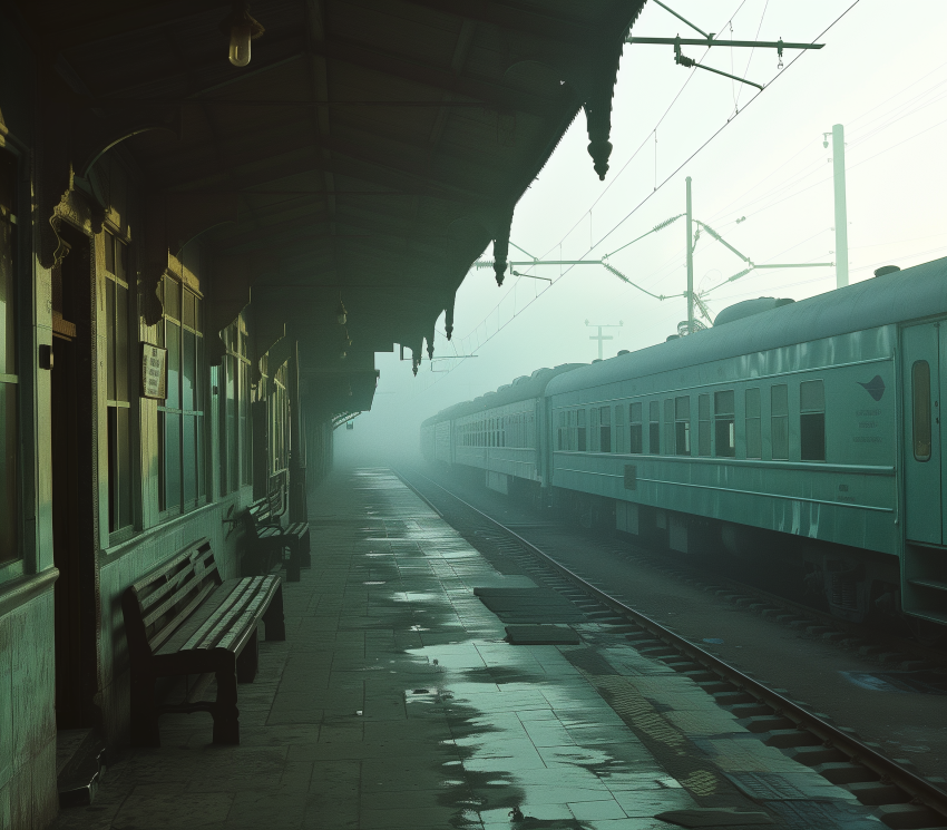 Station with its vintage charm