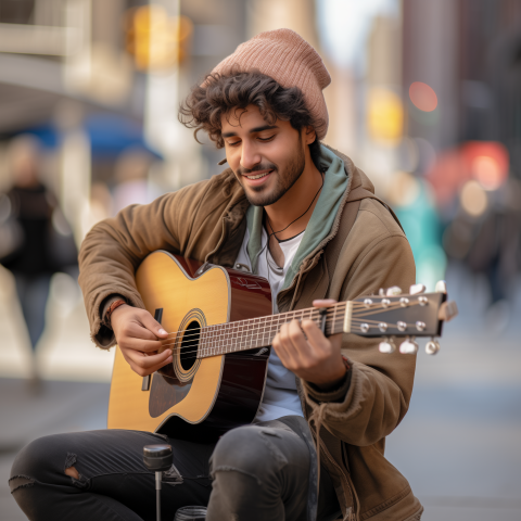 Street Musician's Soulful Performance