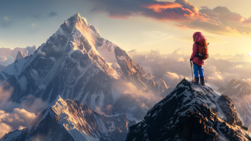 Summit Seeker at Sunset