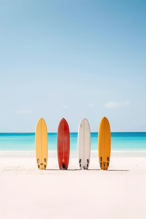 Surfboards on the beach