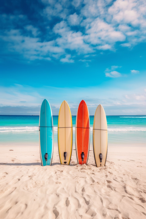 Surfboards on the beach