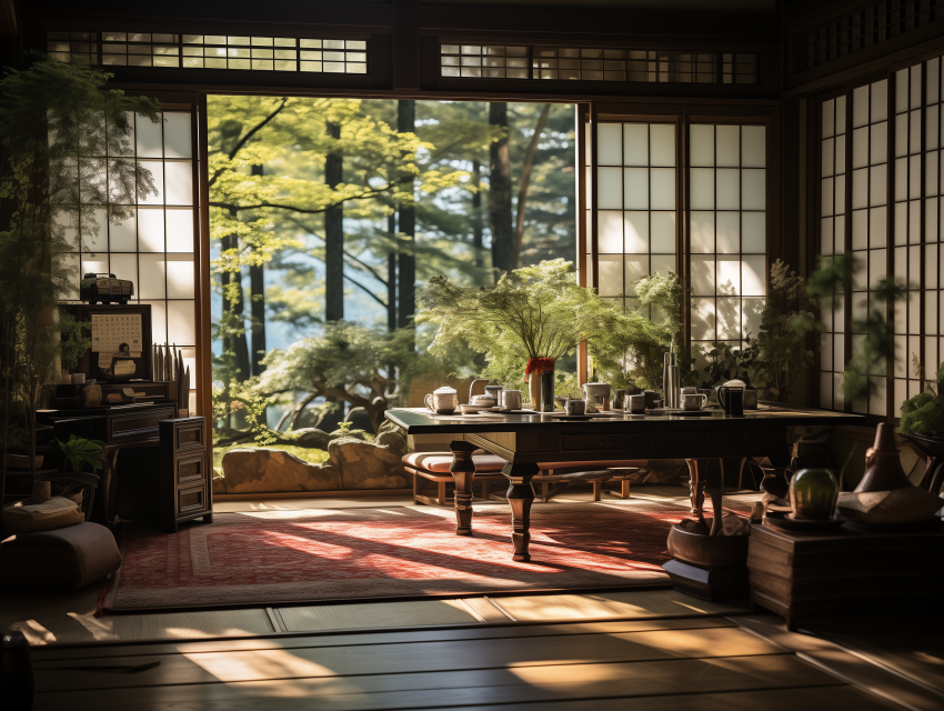 Traditional Japanese Meditation Room