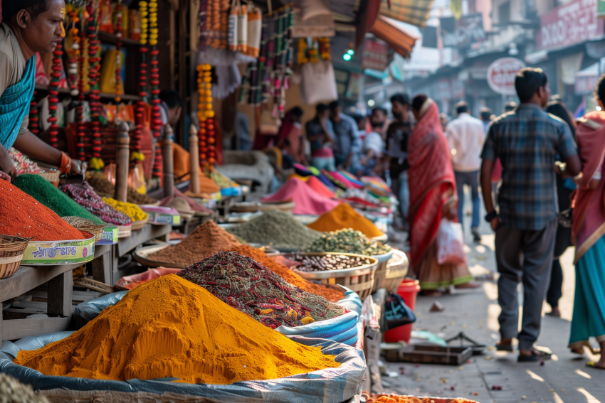 Vibrant Hues and Flavors of India