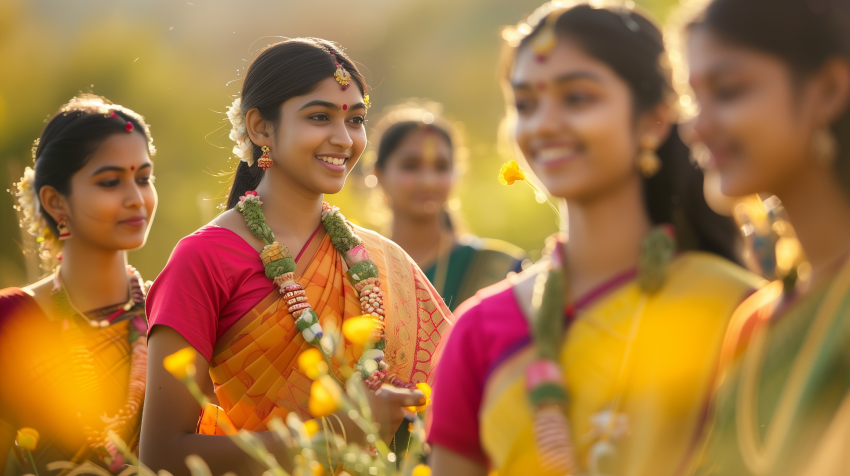 Vibrant Vibes of Sarees and Sunshine