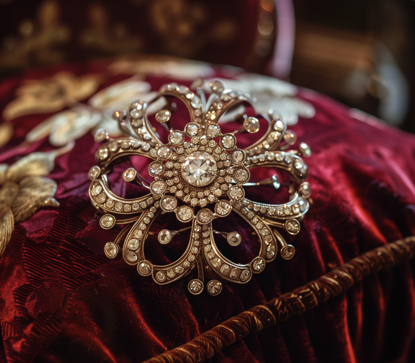Vintage Diamond Brooch