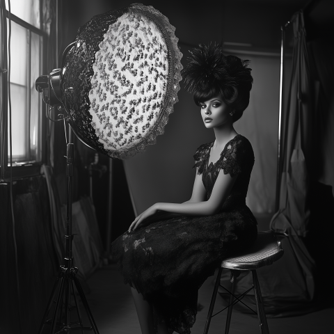 Vintage Fashion Shoot in Black and White