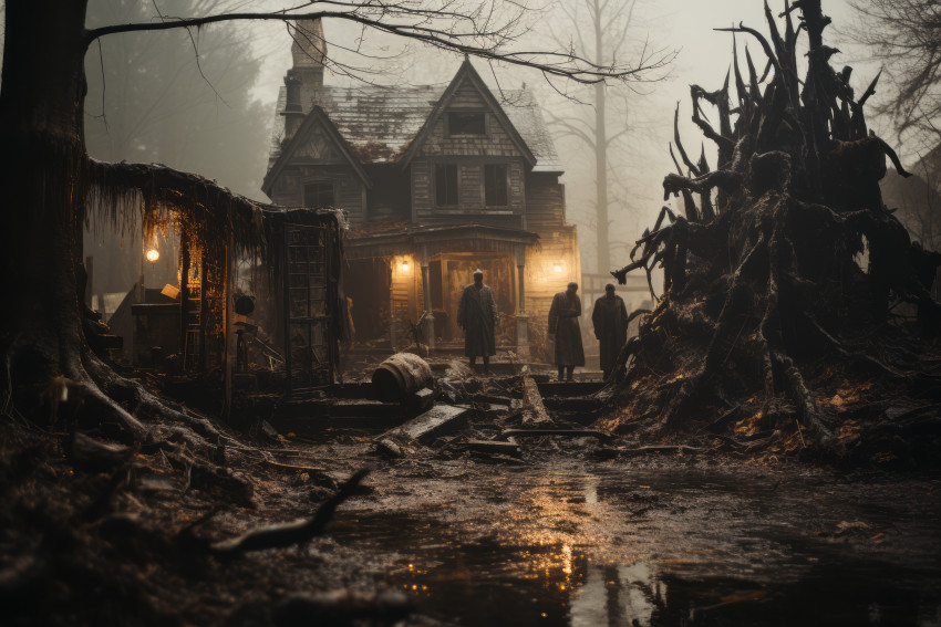 Vintage Haunted House
