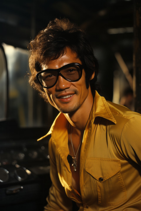 Vintage photo of Bruce Lee