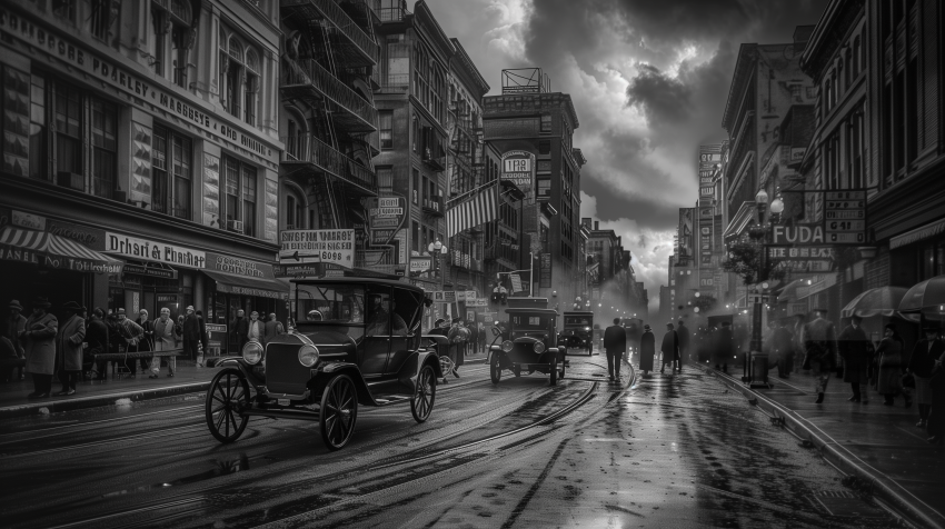 Vintage Street Scene