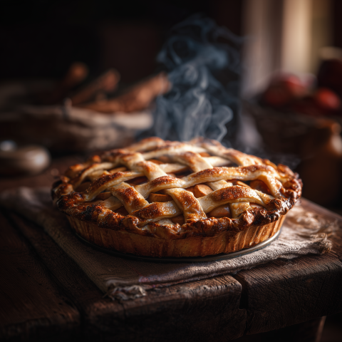 Warm Homemade Apple Pie Dessert