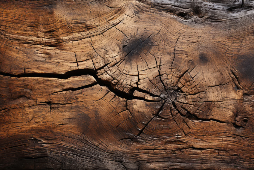 Weathered gnarled wood floor background