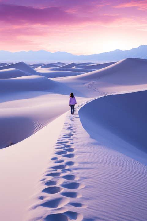 White Sand National Park at Dusk