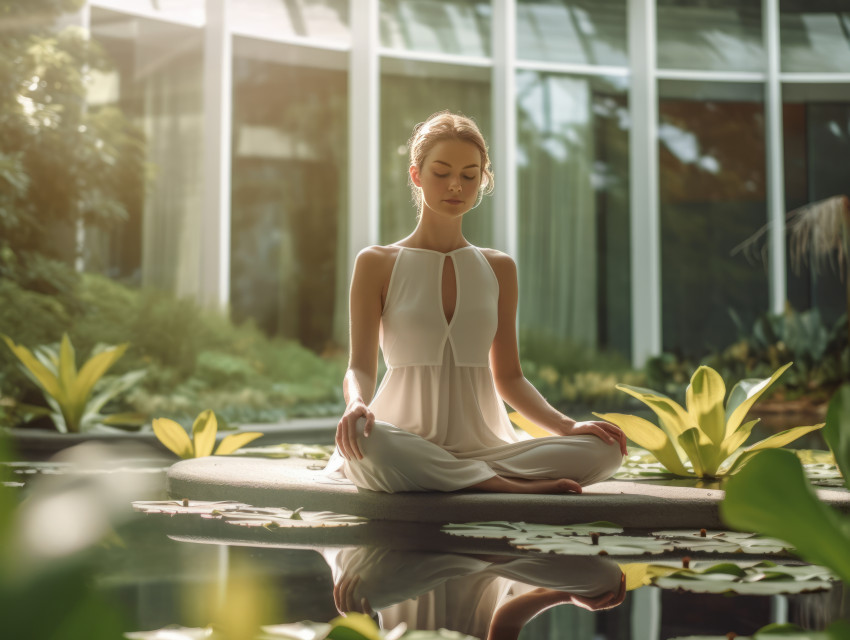Woman doing yoga