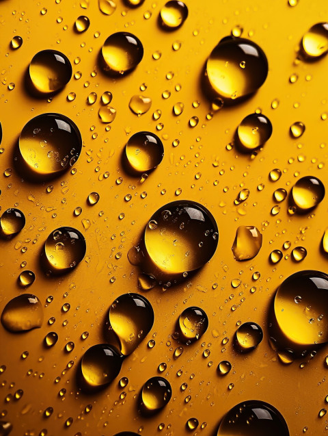 Yellow Water Drops